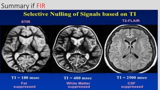 Mri spin echo pulse sequences its variations and | PPTX