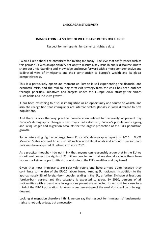 Migration european union essay