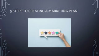 5 STEPS TO CREATING A MARKETING PLAN
 