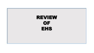 REVIEW
OF
EHS
 
