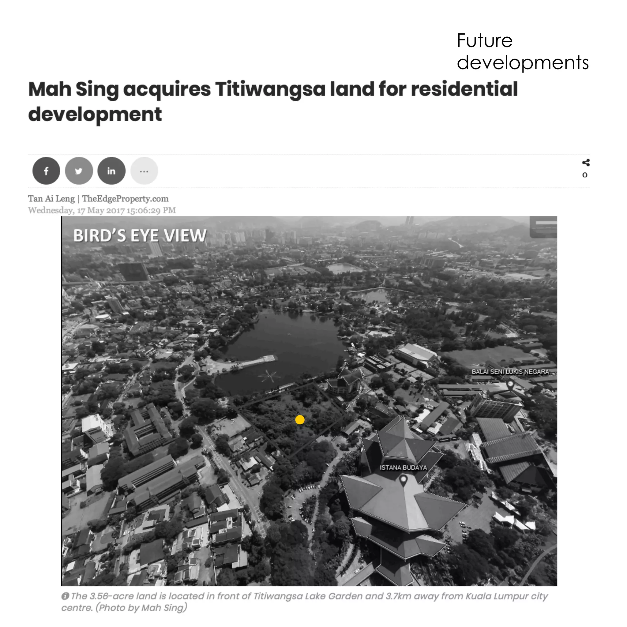 Future
developments
 