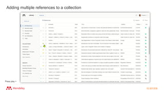 Adding multiple references to a collection
Press play >
 