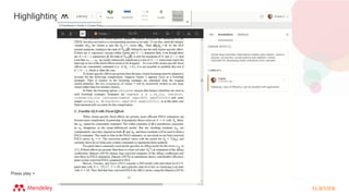 Highlighting and annotating
Press play >
 