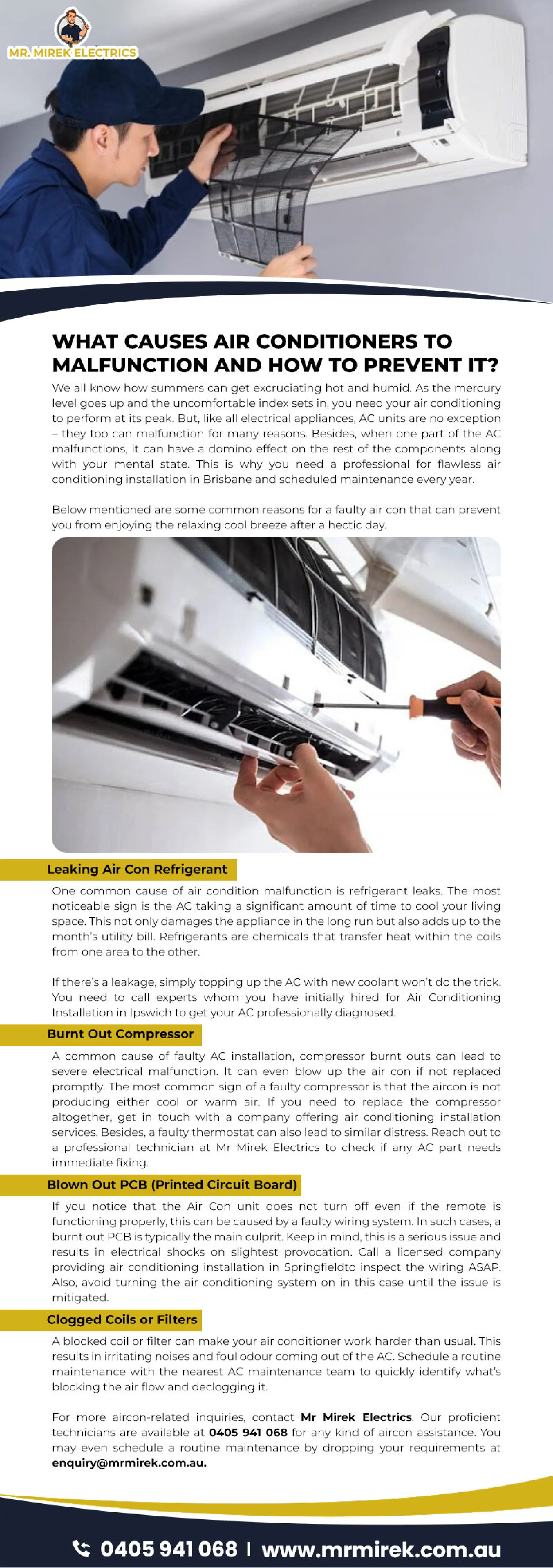 WHAT CAUSES AIR CONDITIONERS TO MALFUNCTION AND HOW TO PREVENT IT? PDF