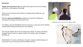 maintenance and rehabitation of building | PDF