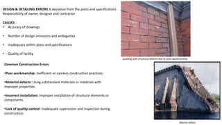 Design Errors In Construction maintenance and rehabitation of building | PDF