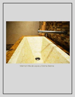 Mármol Villa de Leyva y Crema Sienna 
 