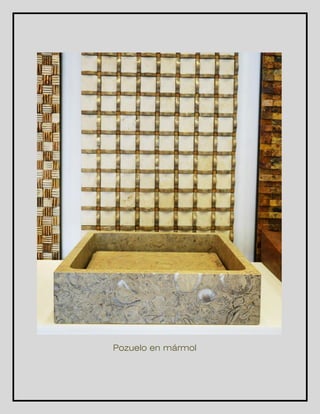Pozuelo en mármol 
 