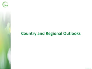 Country and Regional Outlooks




                                © OECD/IEA 2012
 