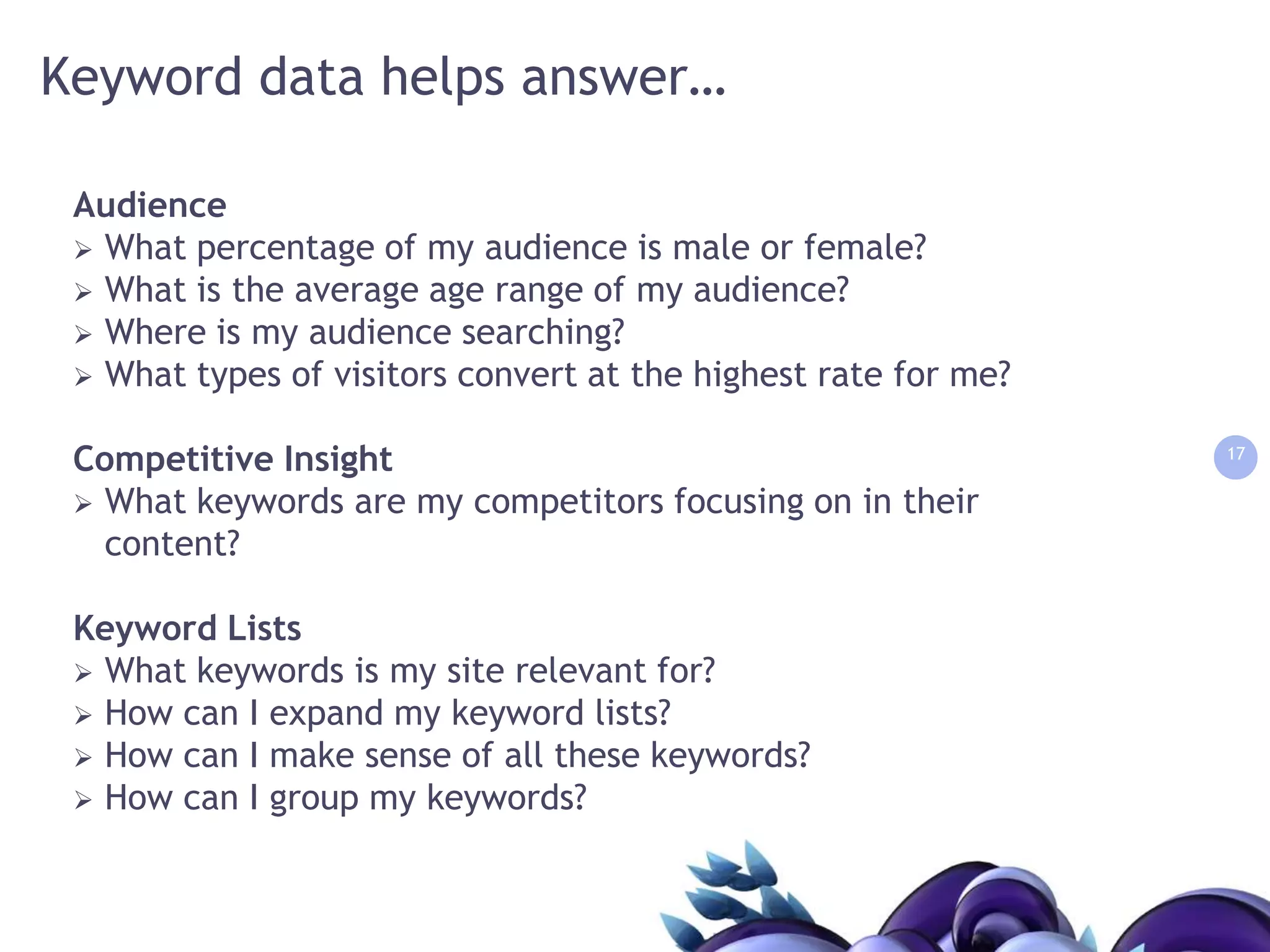 Findings from search keyword data extends beyond search campaigns