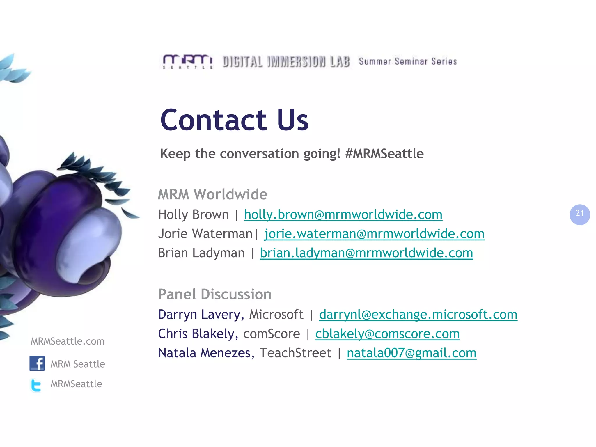 There is always something new at every point in the buying cycle