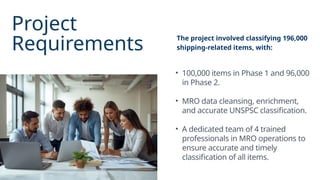 MRO Data Cleansing & UNSPSC Classification for Shipping Contractors | PPTX