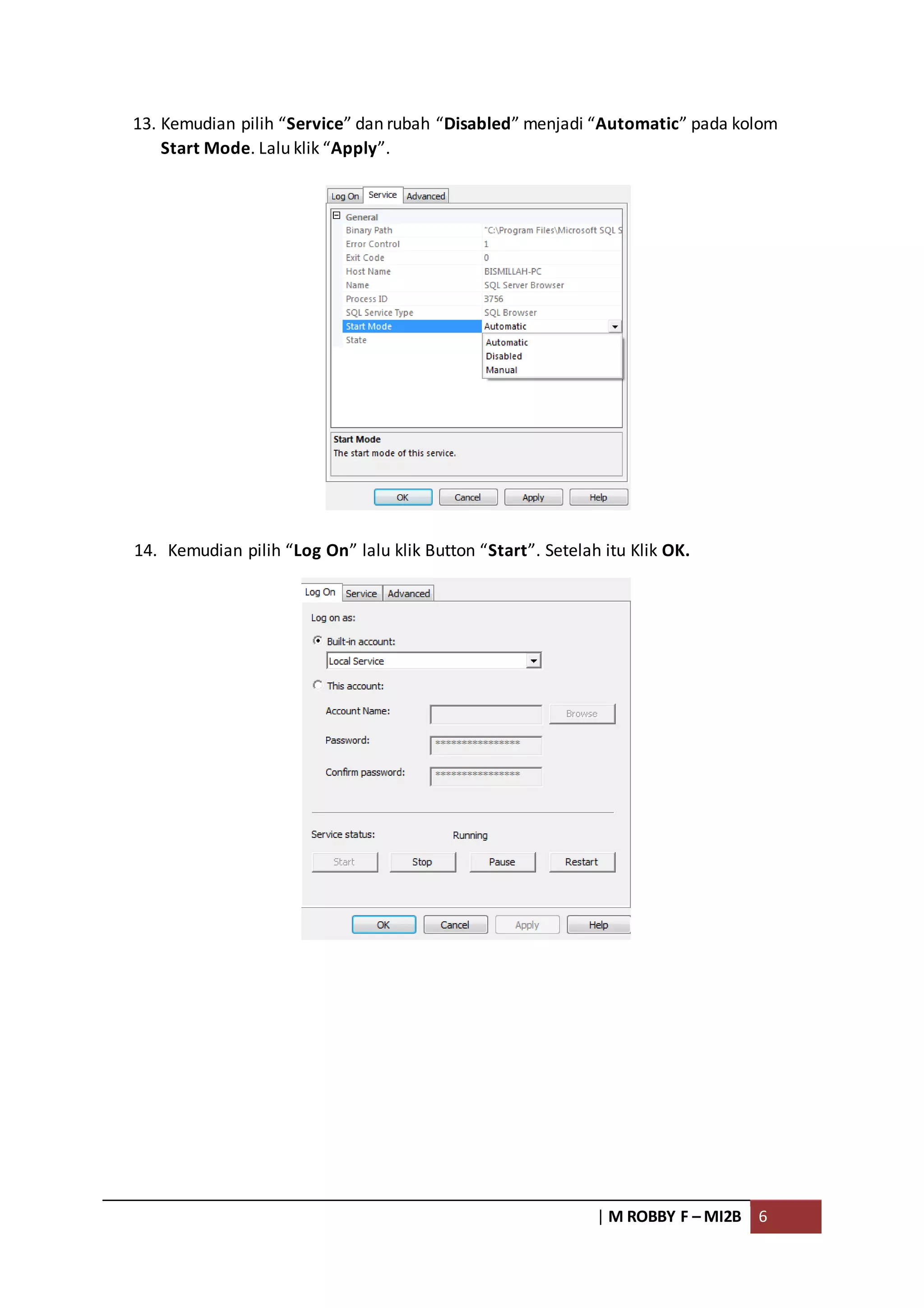 Cara menghubungkan Database antar PC | DOCX