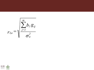 Improving accuracy by using information from relatives—The animal model