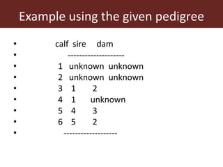 Improving accuracy by using information from relatives—The animal model