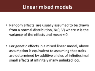 Improving accuracy by using information from relatives—The animal model