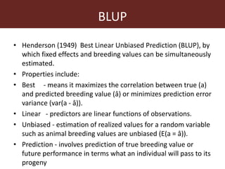 Improving accuracy by using information from relatives—The animal model