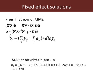 Improving accuracy by using information from relatives—The animal model