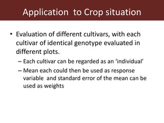 Improving accuracy by using information from relatives—The animal model