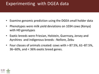 Developing innovative digital technology and genomic approaches to livestock genetic improvement in developing countries
