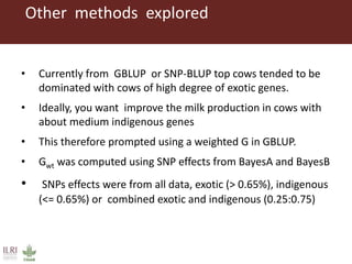 Developing innovative digital technology and genomic approaches to livestock genetic improvement in developing countries