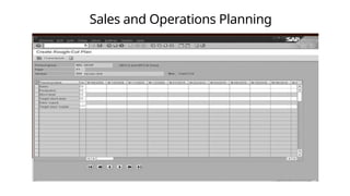 Sales and Operations Planning
 
