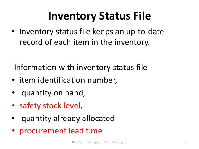 Material requirement planning notes picture