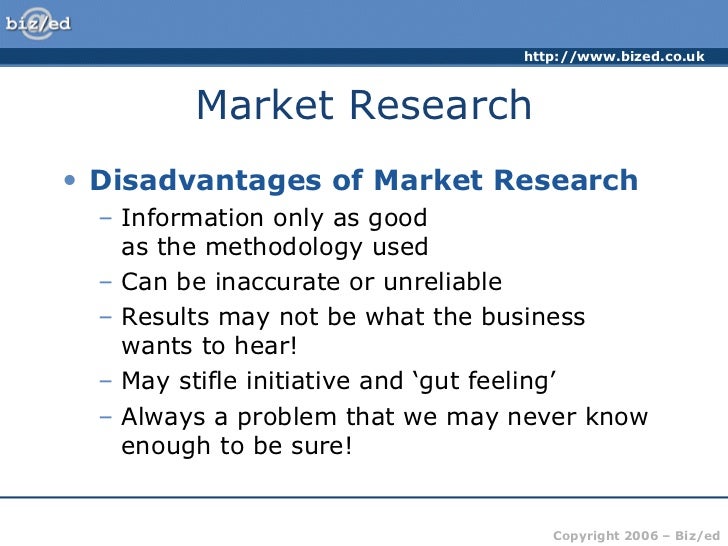 market research reports disadvantages