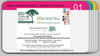 MESA REDONDA PRÁXIS - MOMENTOS DE 2014 01 
WINTER Template 
Cesar A. A. Nunes 
#comunidadepraxis | http://pesquisaeducacao.wordpress.com 
 