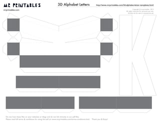 mrprintables 3d alphabet templates a to m