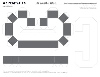 mrprintables 3d alphabet templates a to m