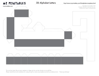 mrprintables 3d alphabet templates a to m