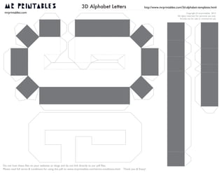mrprintables 3d alphabet templates a to m