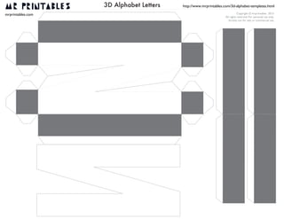 Mrprintables 3d-alphabet-templates-n-to-z | PDF