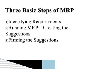 Mrp Course Mrp structure | PPTX