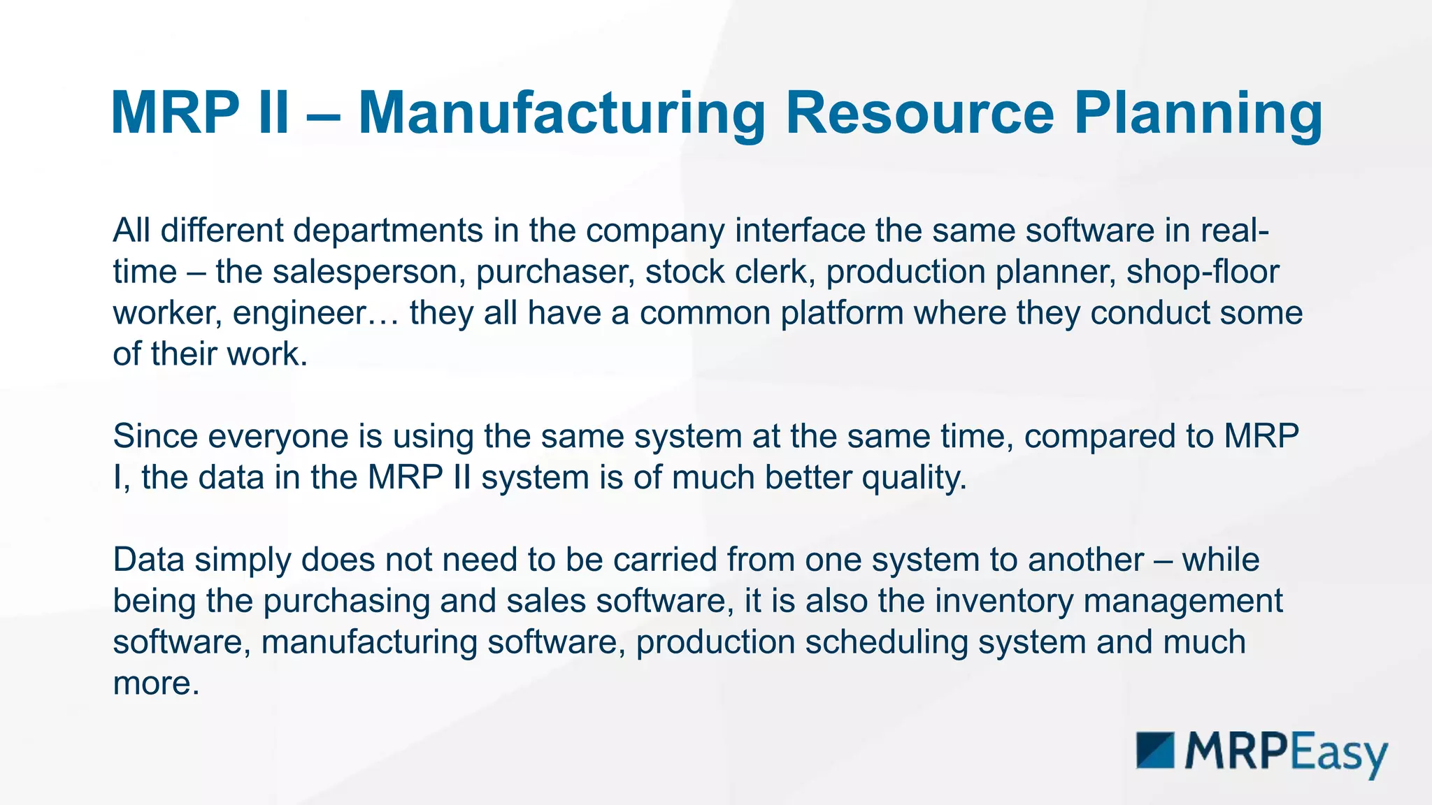 MRP system series 1 - What is MRP? | PPT
