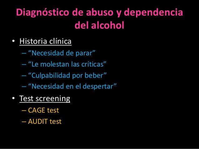 La codificación del alcoholismo kingiseppe en