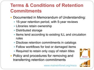 Statewide Collection Analysis in Maine