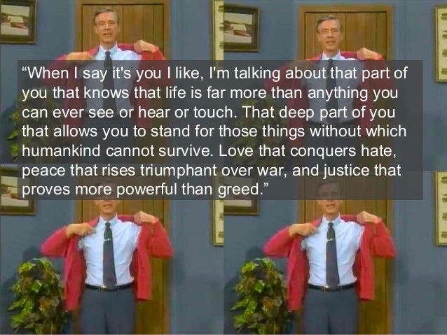 love quotes hate conquers Mr Rogers Quotes