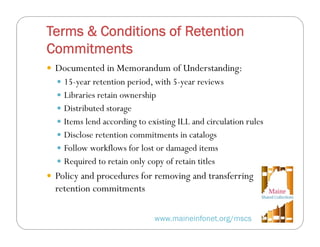 Developing a State-Wide Retention Policy