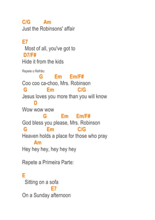 Mrs. robinson | PDF | Free Download