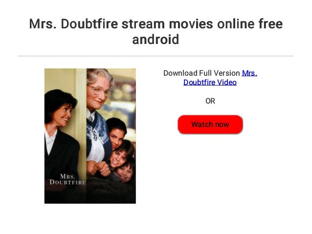 Mrs Doubtfire Stream Deutsch