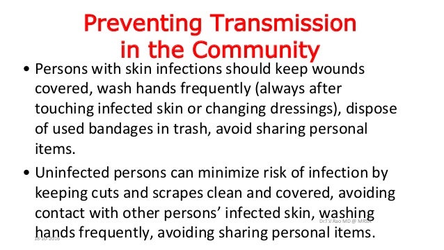 MRSA INFECTIONSvbasics, implications, and prevention