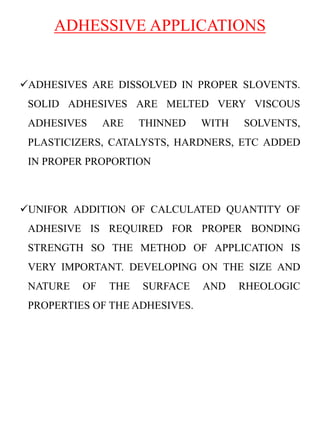Adhesive materials | PPT
