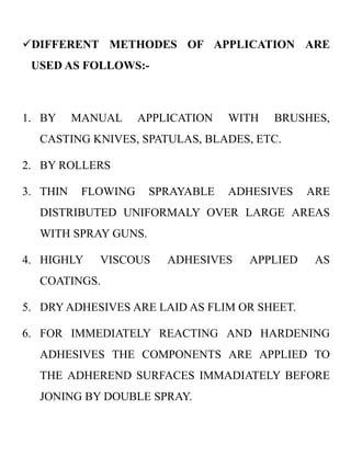 Adhesive materials | PPT