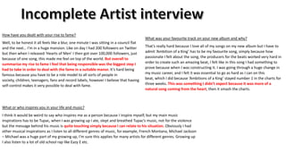How have you dealt with your rise to fame?
Well, to be honest it all feels like a blur, one minute I was sitting in a council flat
and the next… I’m in a huge mansion. Like on day I had 200 followers on Twitter
but then when I released ‘Hearts of Men’ I then got over 100,000 followers, just
because of one song, this made me feel on top of the world. But overall to
summarise my rise to fame I feel that being responsible was the biggest step I
had to take in order to deal with the fame in a suitable manor. It’s hard being
famous because you have to be a role model to all sorts of people in
society, children, teenagers, fans and record labels, however I believe that having
self-control makes it very possible to deal with fame.

What was your favourite track on your new album and why?
That’s really hard because I love all of my songs on my new album but I have to
admit ‘Ambition of a King’ has to be my favourite song, simply because how
passionate I felt about the song, the producers for the beats worked very hard in
order to create such an amazing beat, I felt like in this song I had something to
prove because when I was constructing it. I was going through a huge change in
my music career, and I felt it was essential to go as hard as I can on this
beat, which I did because ‘Ambitions of a King’ stayed number 1 in the charts for
three weeks. This was something I didn’t expect because it was more of a
natural song coming from the heart, then it smash the charts.

What or who inspires you in your life and music?
I think it would be weird to say who inspires me as a person because I inspire myself, but my main music
inspirations has to be Tupac, when I was growing up I ate, slept and breathed Tupac’s music, not for the violence
but the message behind his music is quite touching simply because I can relate to his situation. Obviously I had
other musical inspirations as I listen to all different genres of music, for example, French Montana, Michael Jackson
– Michael was a huge part of my growing up, I’m sure this applies for many artists for different genres. Growing up
I also listen to a lot of old school rap like Eazy E etc.

 