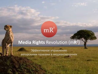 Media Rights Revolution (mR2)
Эффективное управление
авторскими правами в медиакомпаниях
 