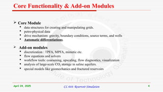 Mrst Simulation Software Introduction to MRST for Reservoir Simulation | PPTX