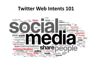 Twitter Web Intents 101 