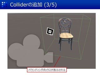 Colliderの追加 (3/5)
バウンディングボックスが表示される
 